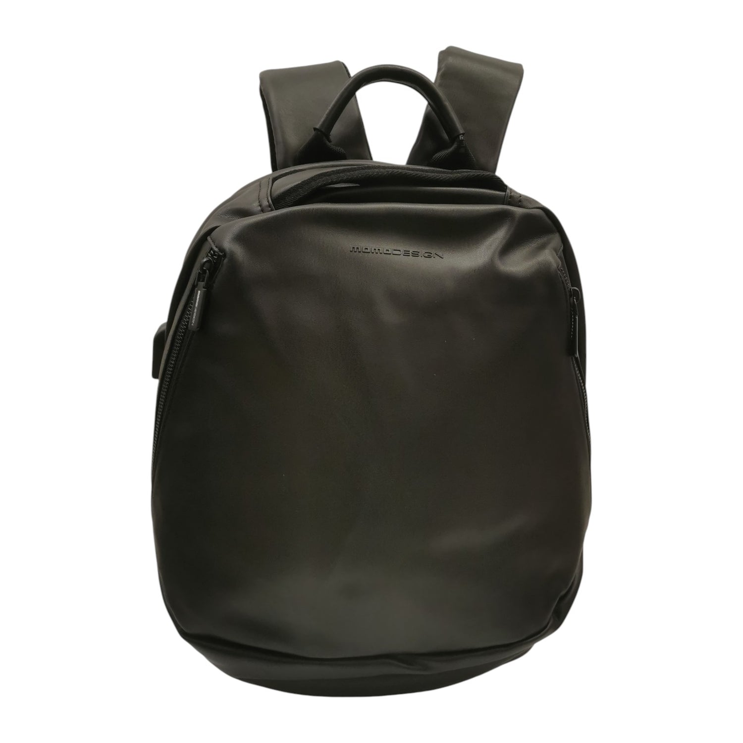 Momo Design Zaino Uomo in Ecopelle Nera Porta Pc