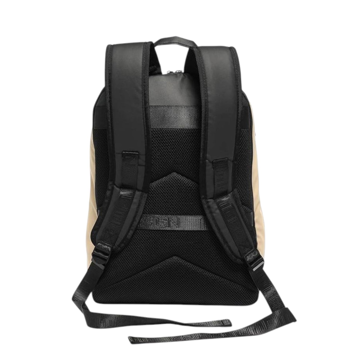 Momo Design Arrow Zaino Uomo in Tessuto Beige con Scritta Logata Nera