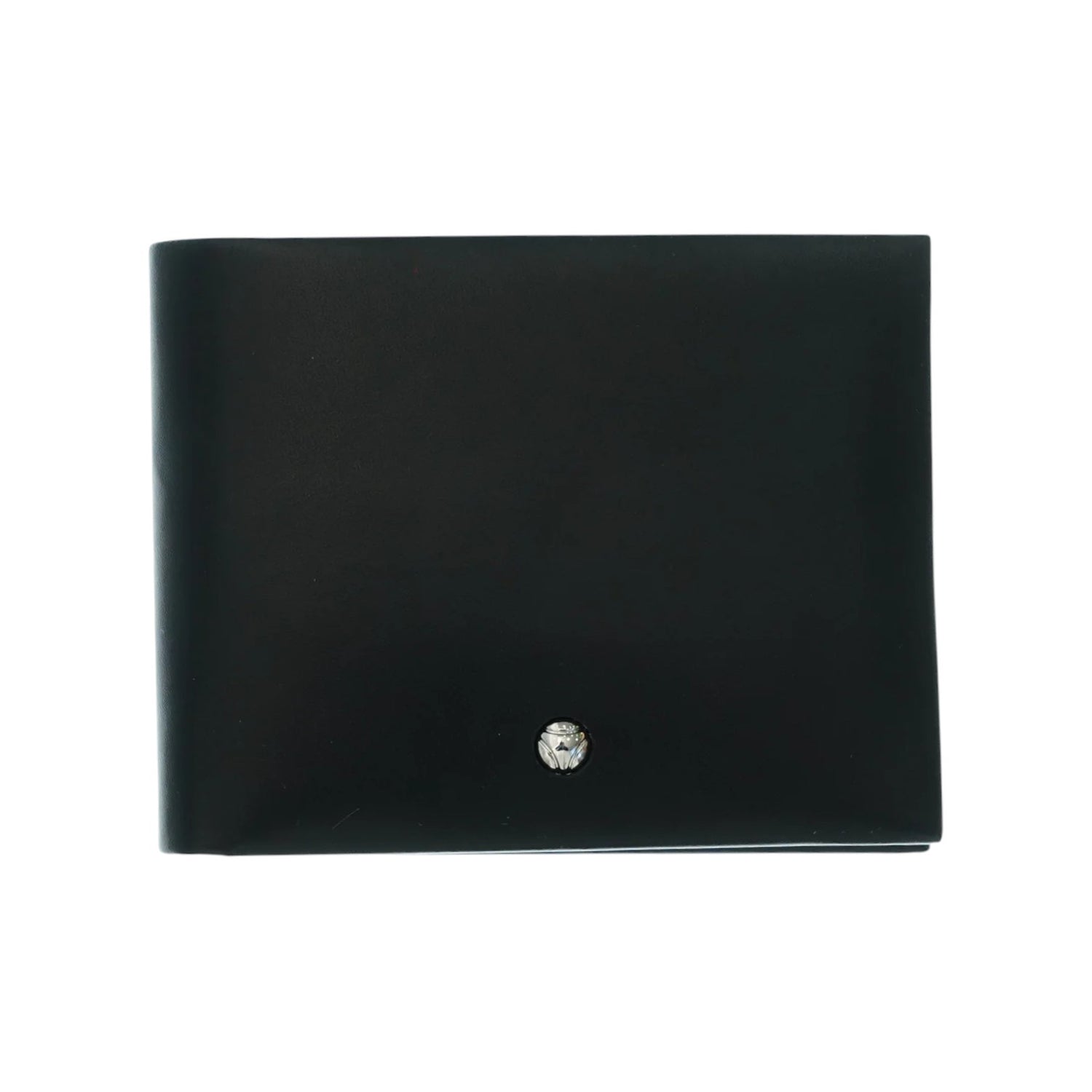 Momo Design Portafoglio Uomo in Pelle Nera con Taglio a Vivo