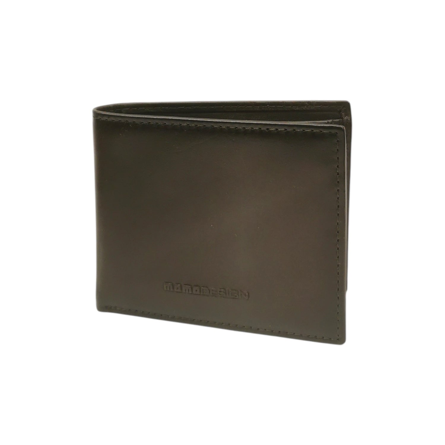 Momo Design Portafoglio Uomo in Pelle Moro con Ribaltina