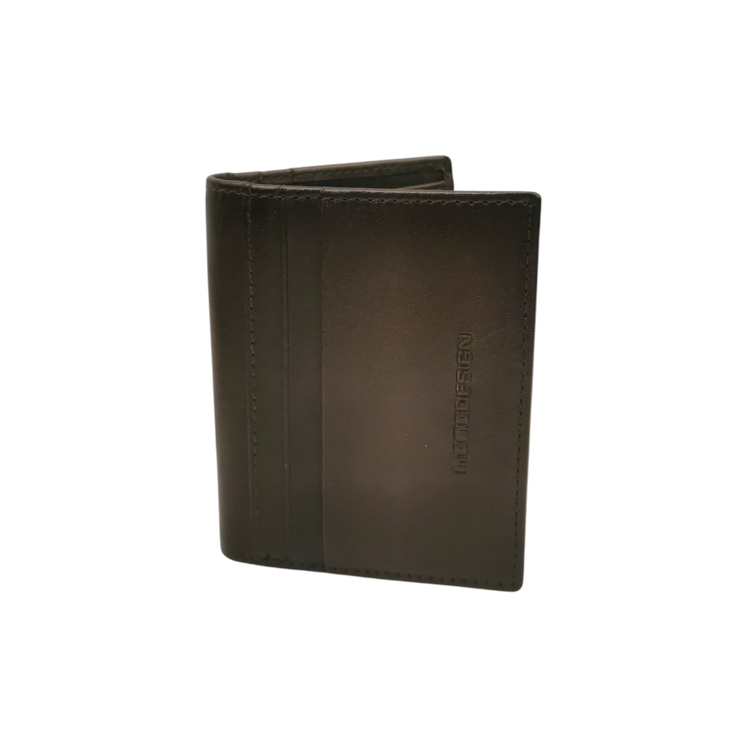 Momo Design Portacarte Verticale Uomo in Pelle Moro