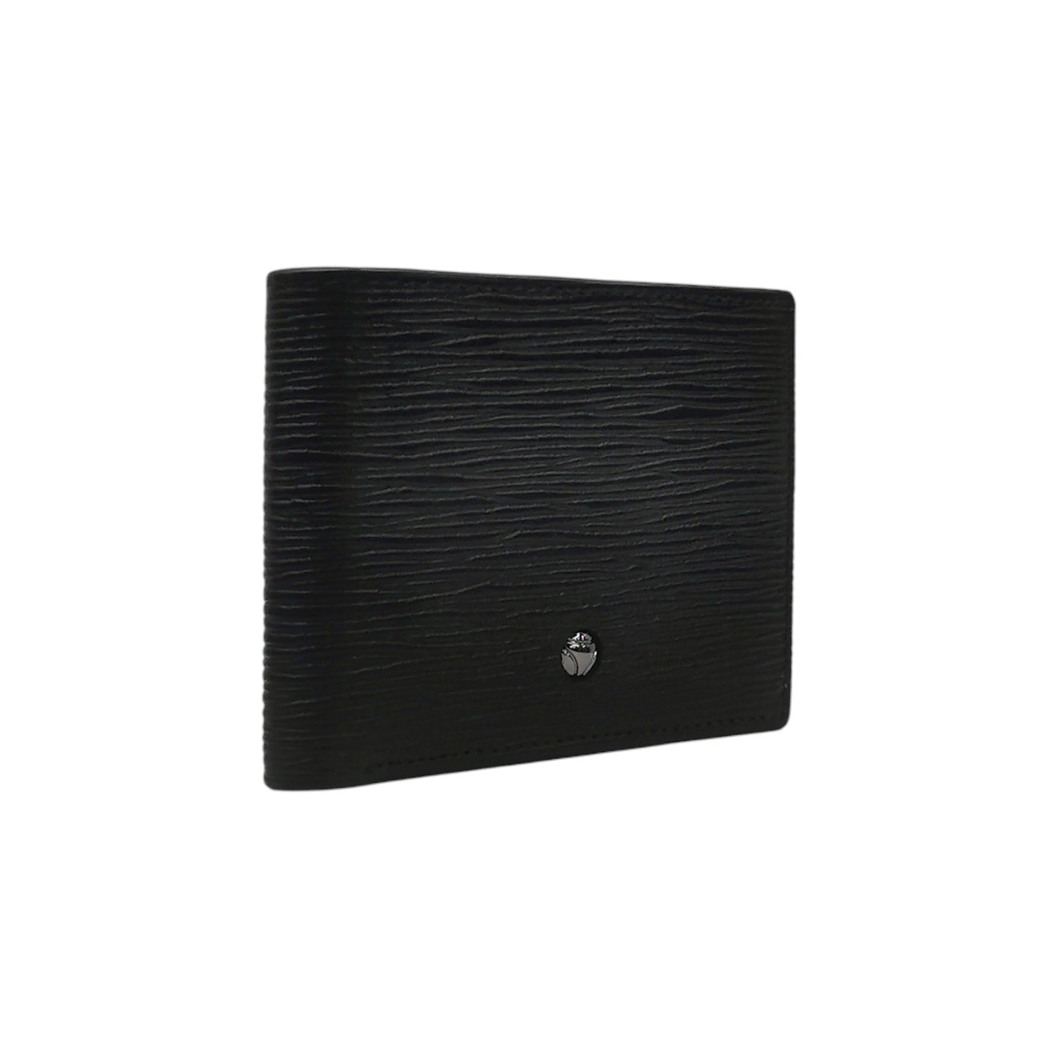 Momo Design Portafoglio Uomo in Pelle Nera con Portamonete