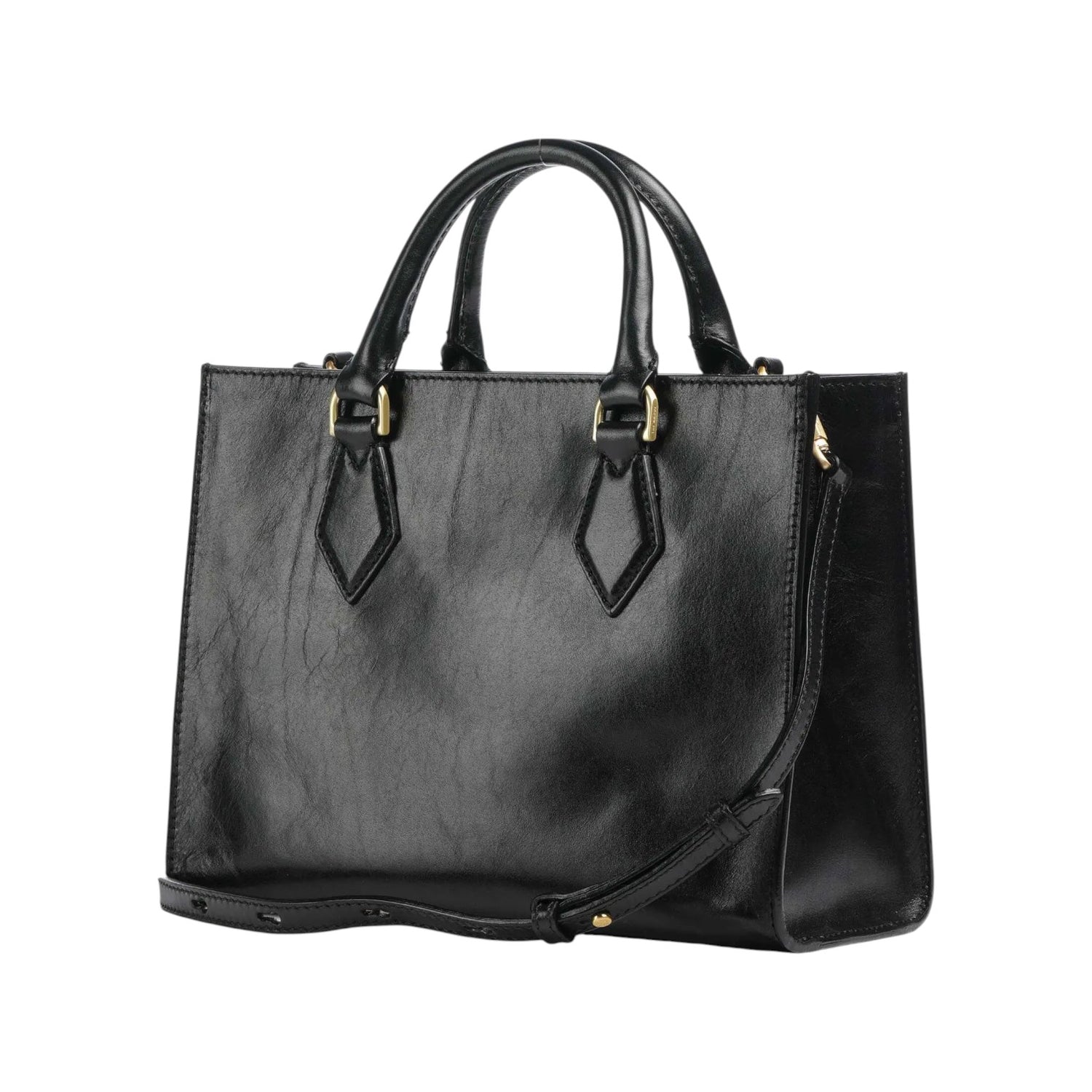 The Bridge Borsa a Mano Linea Ida Donna in Pelle Nera con Tracolla