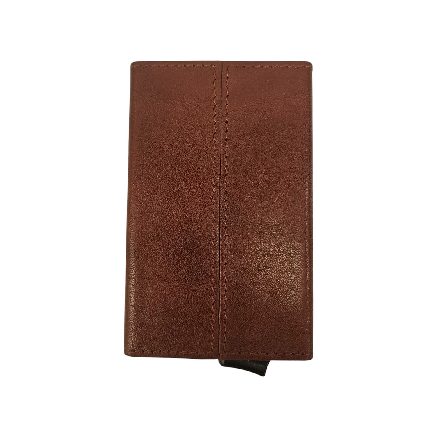 The Bridge Portacarte Story Unisex in Pelle Cuoio con Clip