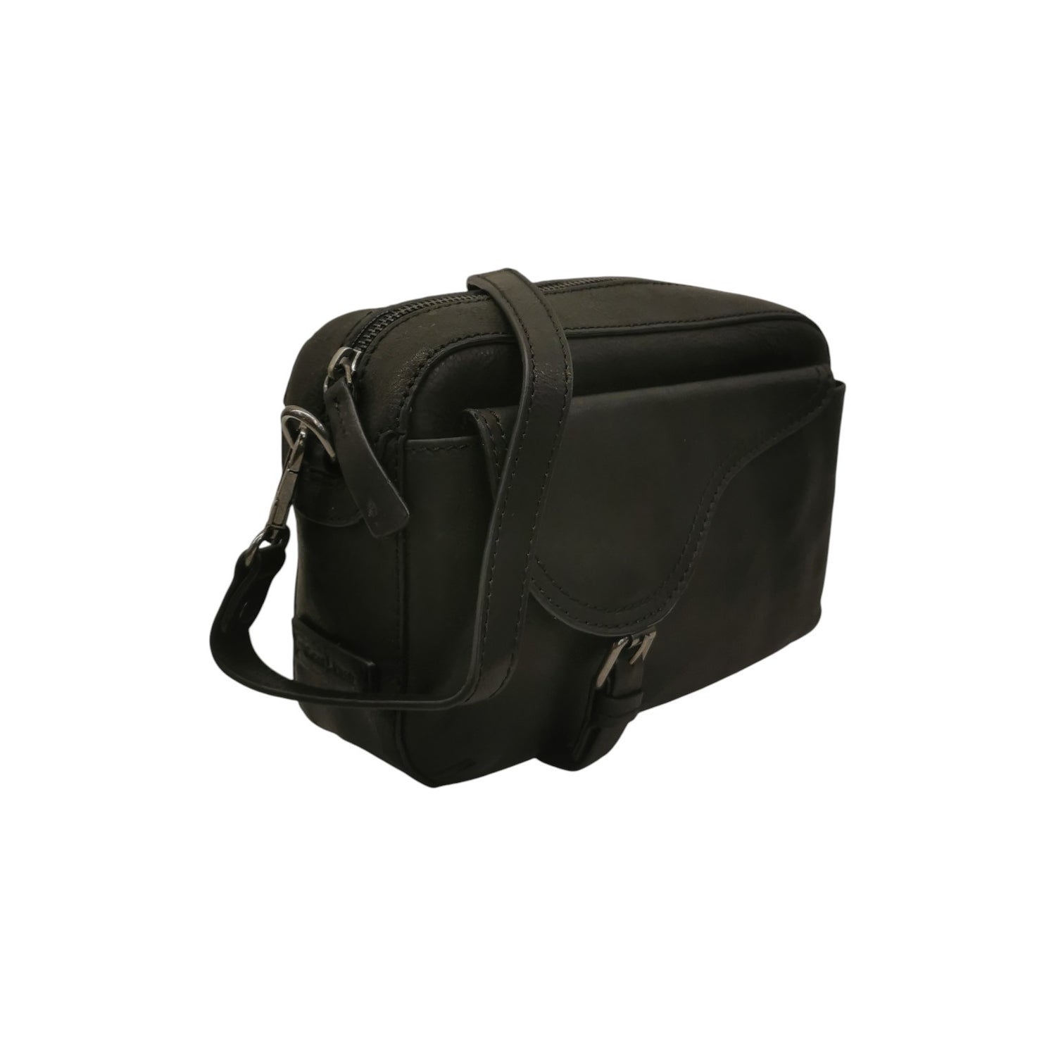Gianni Conti Borsa a Tracolla Donna in Pelle Nera con Cinturino