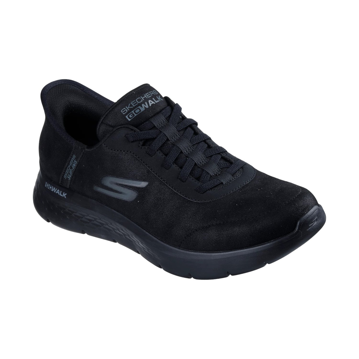 Skechers Slip-ins Uomo in Ecopelle Oliva: Go Walk Flex - Smooth Motion