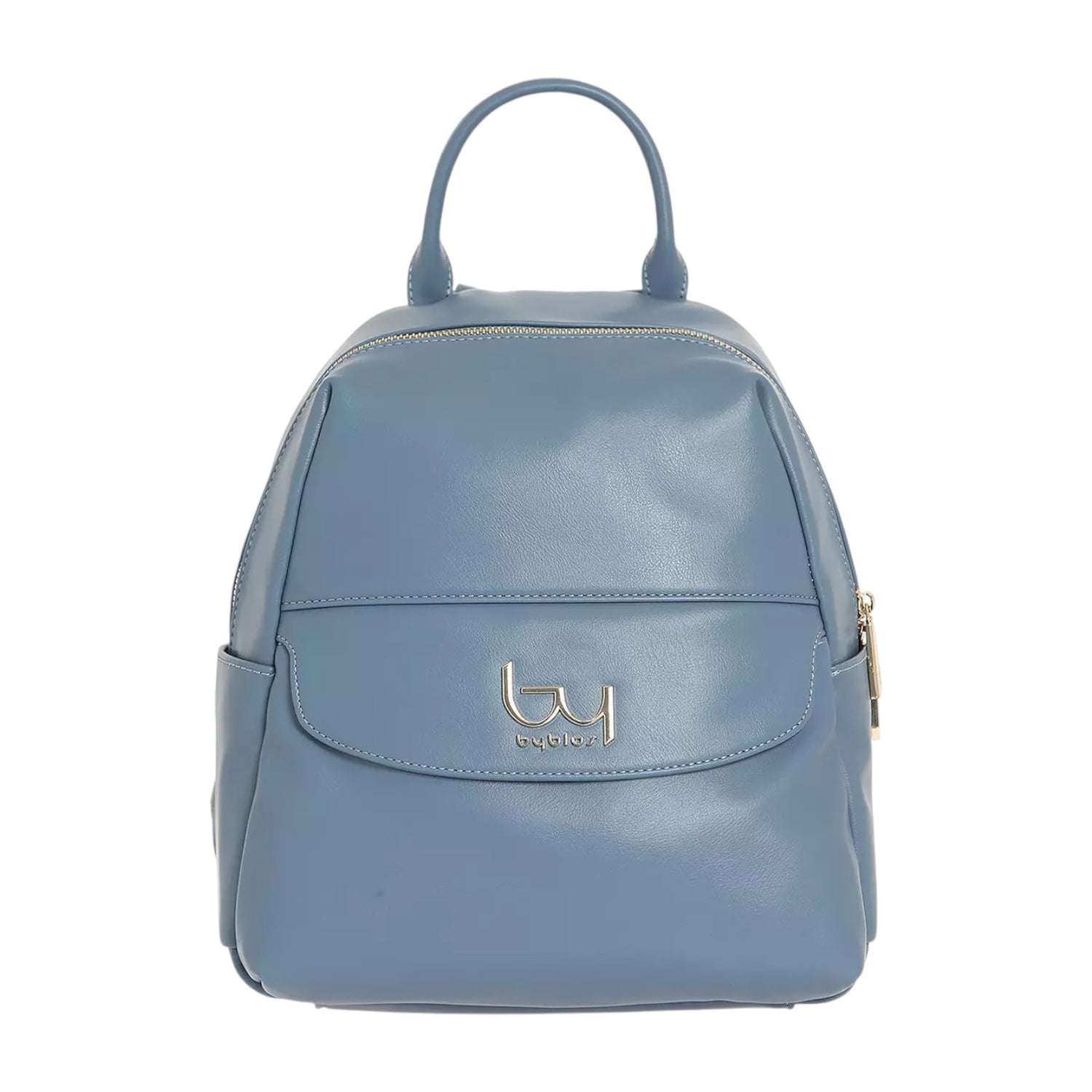 By Byblos Zaino Donna in Ecopelle Liscia Avio con Tasca Frontale