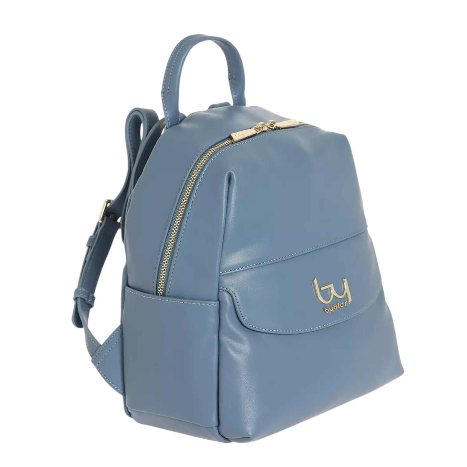 By Byblos Zaino Donna in Ecopelle Liscia Avio con Tasca Frontale