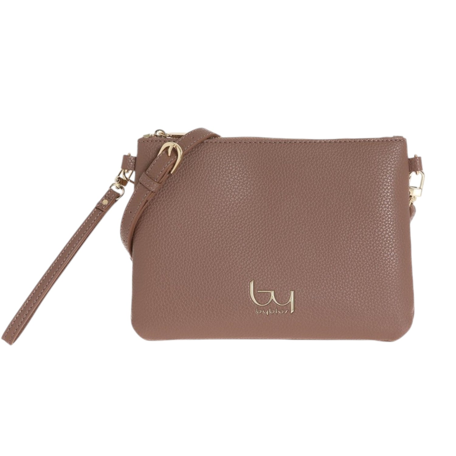 By Byblos Pochette Donna in Ecopelle Martellata Cipolla con Polsino e Tracolla