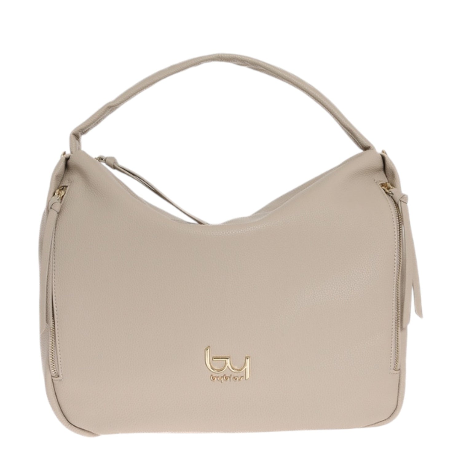 By Byblos Borsa a Spalla Donna in Ecopelle Morbida Ghiaccio con Tracolla e Tasche Laterali