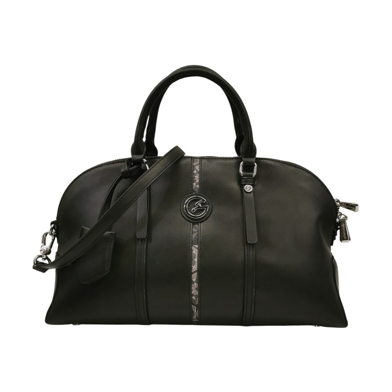 Gattinoni Roma Borsa a Mano Bugatti Donna Esther in Ecopelle Nera con Tracolla