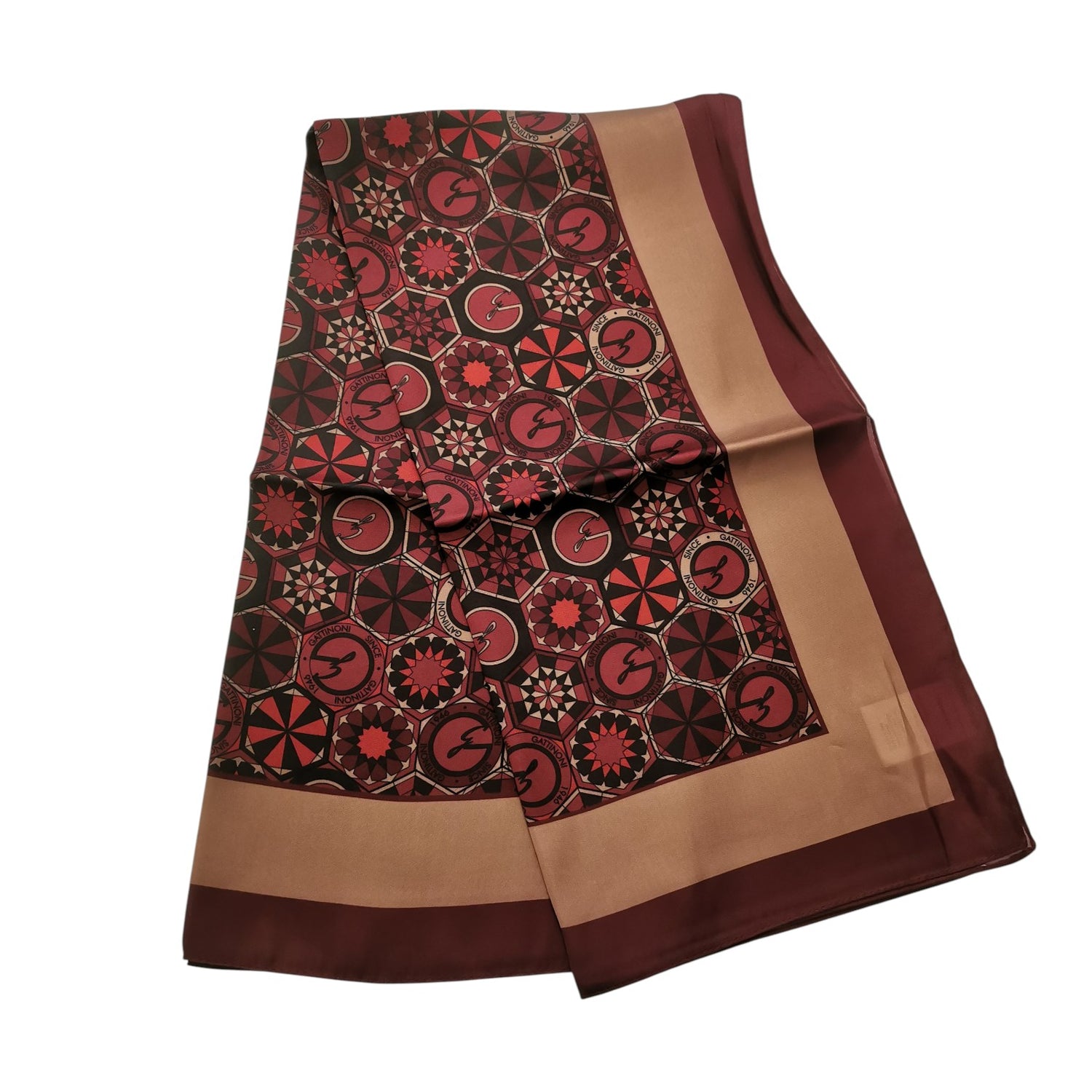 Gattinoni Roma Foulard Donna Granato con Stampa Teodosia