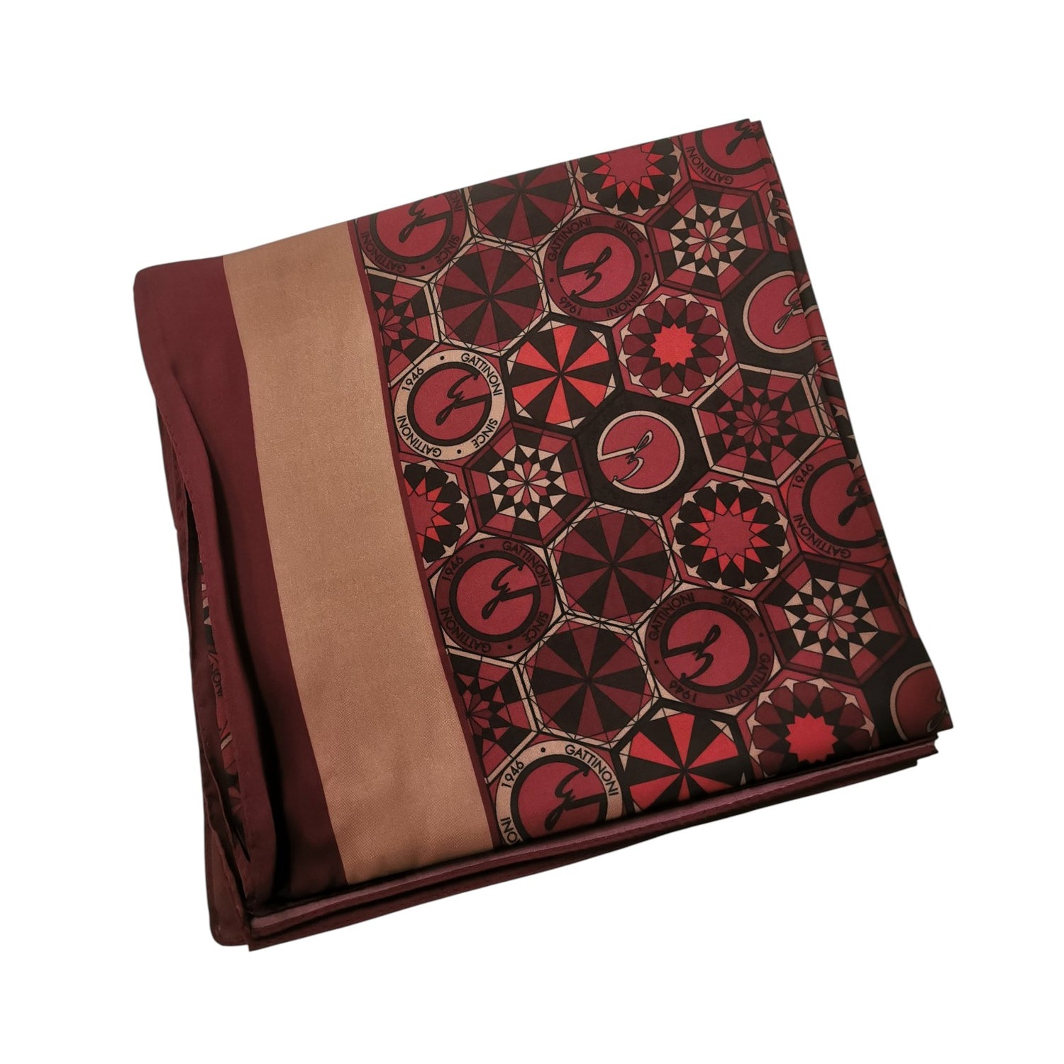 Gattinoni Roma Foulard Donna Granato con Stampa Teodosia