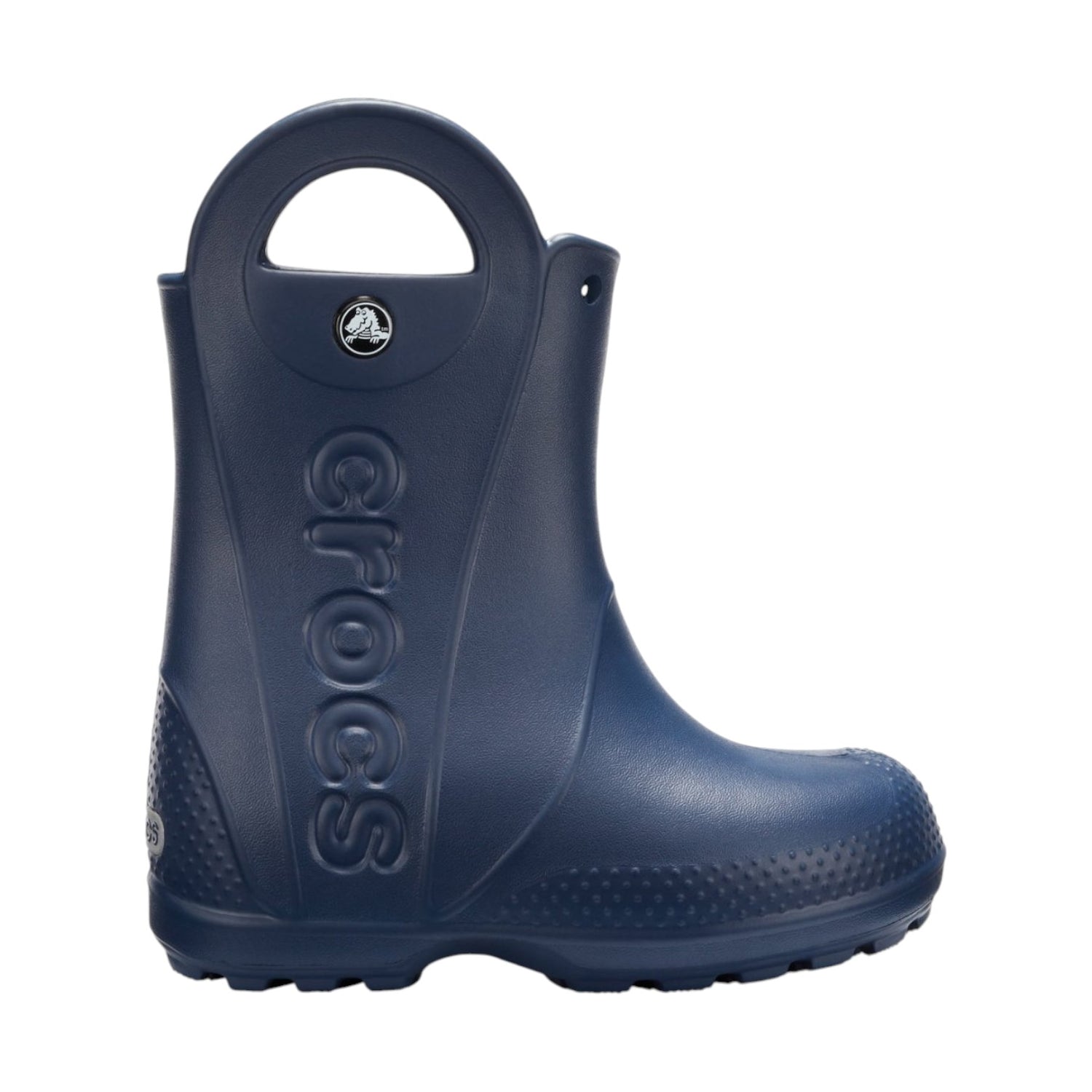 Crocs Handle It Rain Boot T Stivaletto Unisex in Gomma Blu Antipioggia
