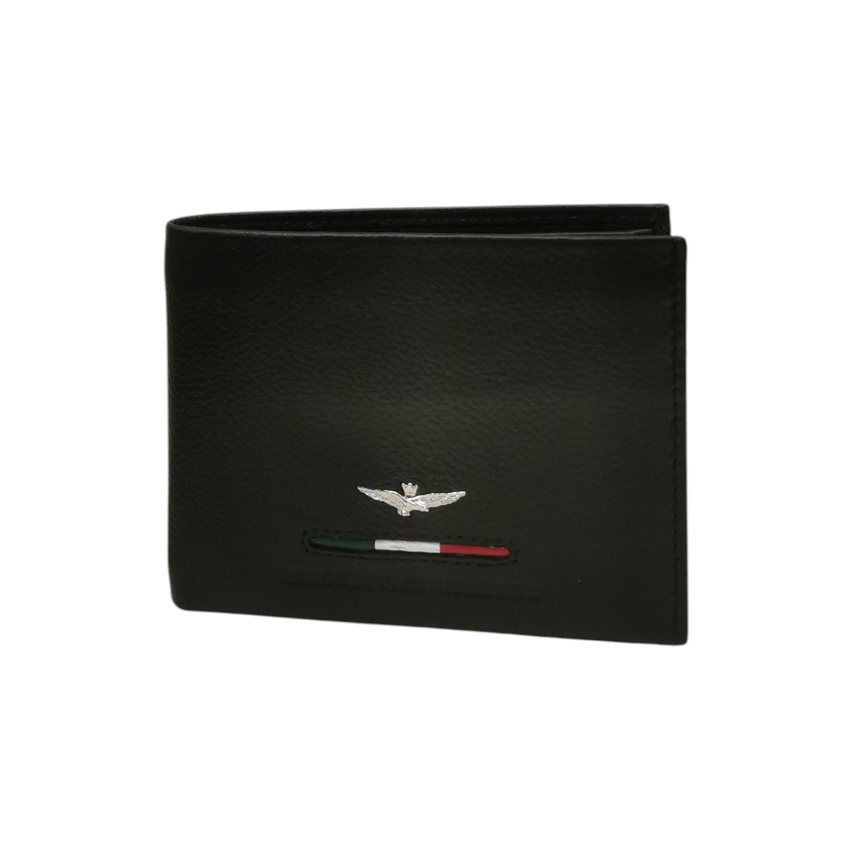Aeronautica Militare Portafoglio Uomo Linea Fighter in Pelle Nera