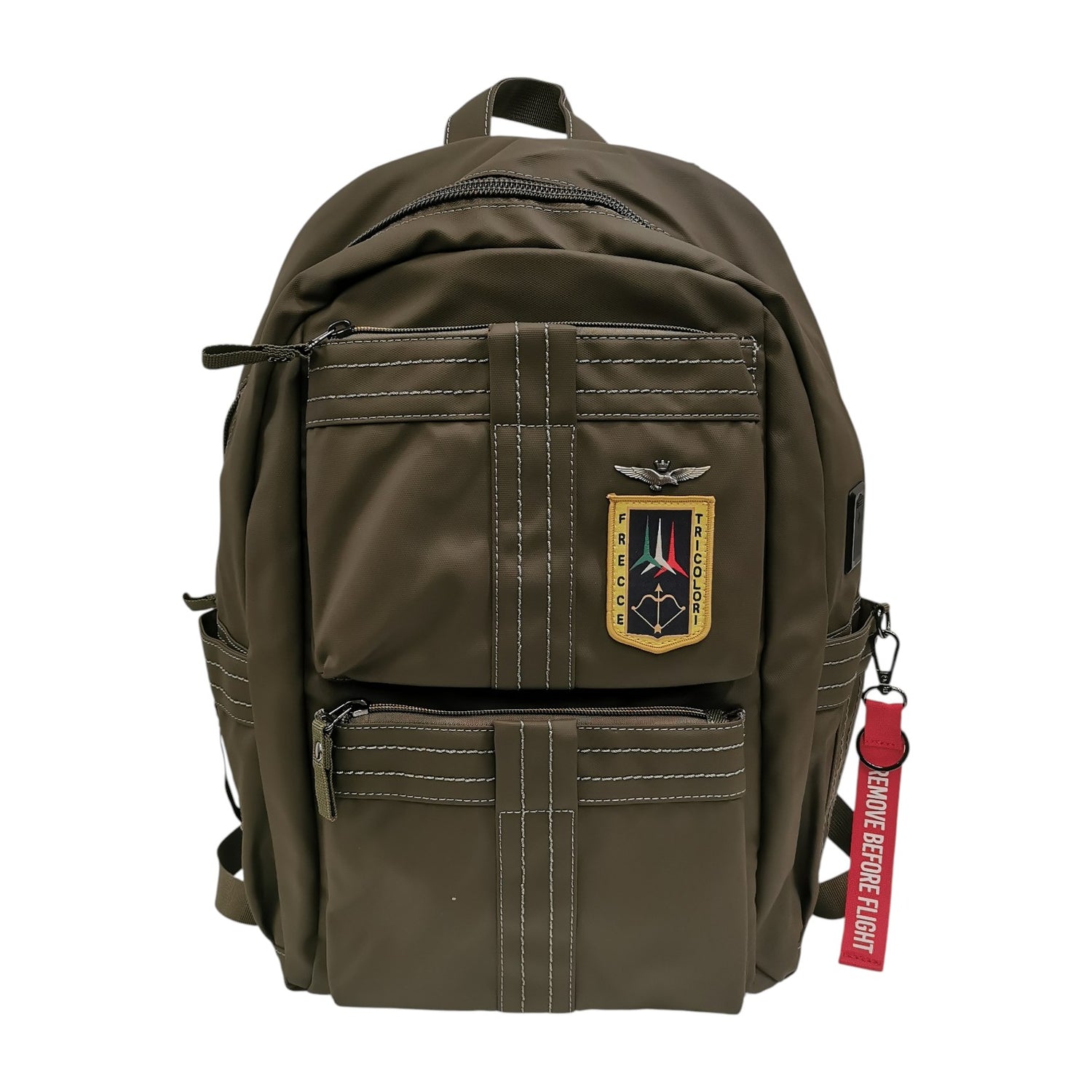 Aeronautica Militare Zaino Uomo Linea Frecce Porta Computer 14.1 Verde