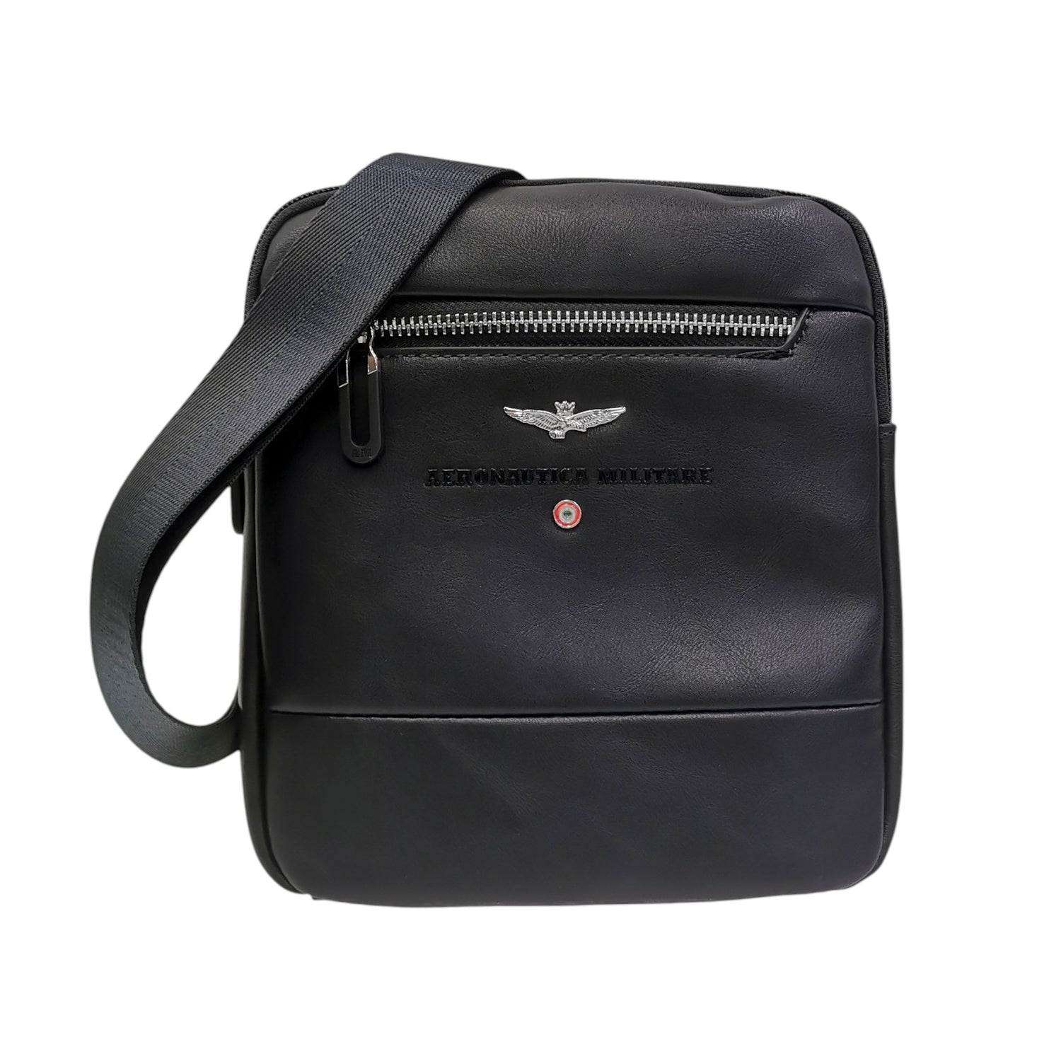 Aeronautica Militare Borsello Linea Performance Uomo in Ecopelle Blu