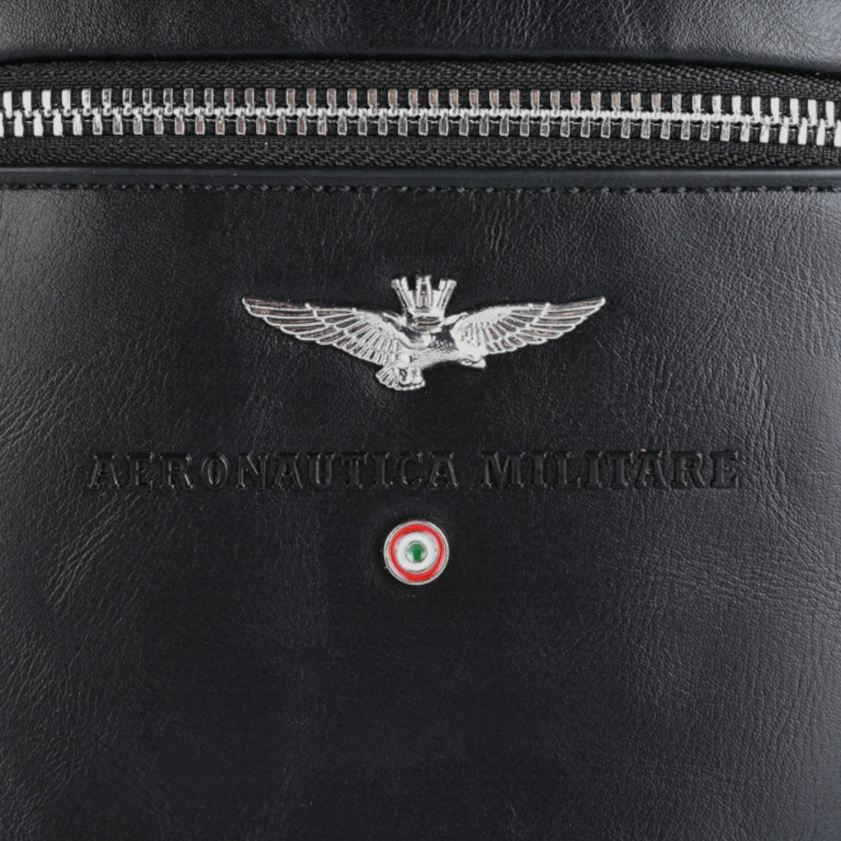 Aeronautica Militare Borsello Linea Performance Uomo in Ecopelle Nera