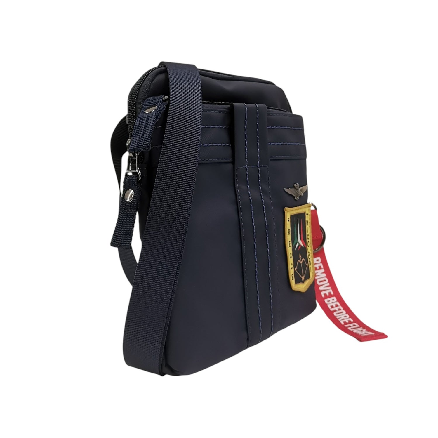 Aeronautica Militare Borsello Piccolo Linea frecce Uomo in Tessuto Blu