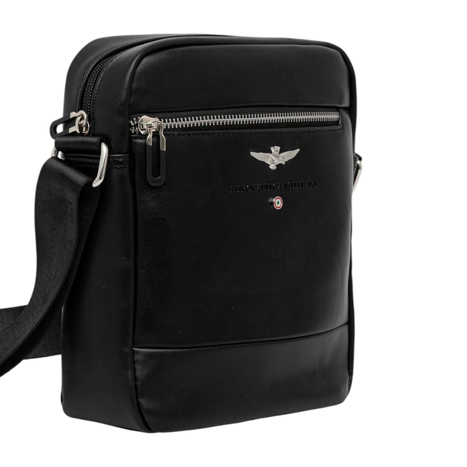 Aeronautica Militare Borsello Linea Performance Uomo in Ecopelle Nero