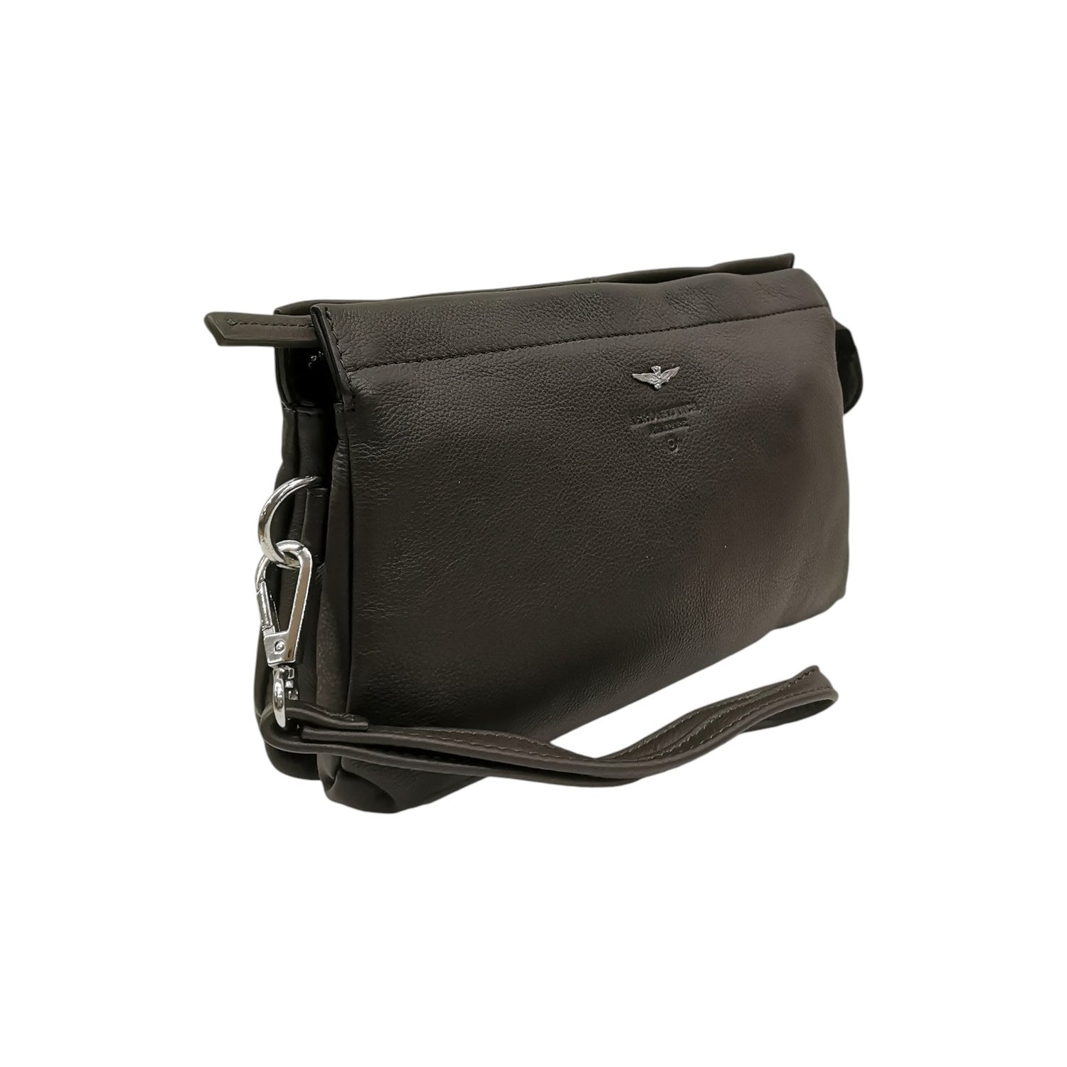 Aeronautica Militare Pochette Uomo in Morbida Pelle Moro