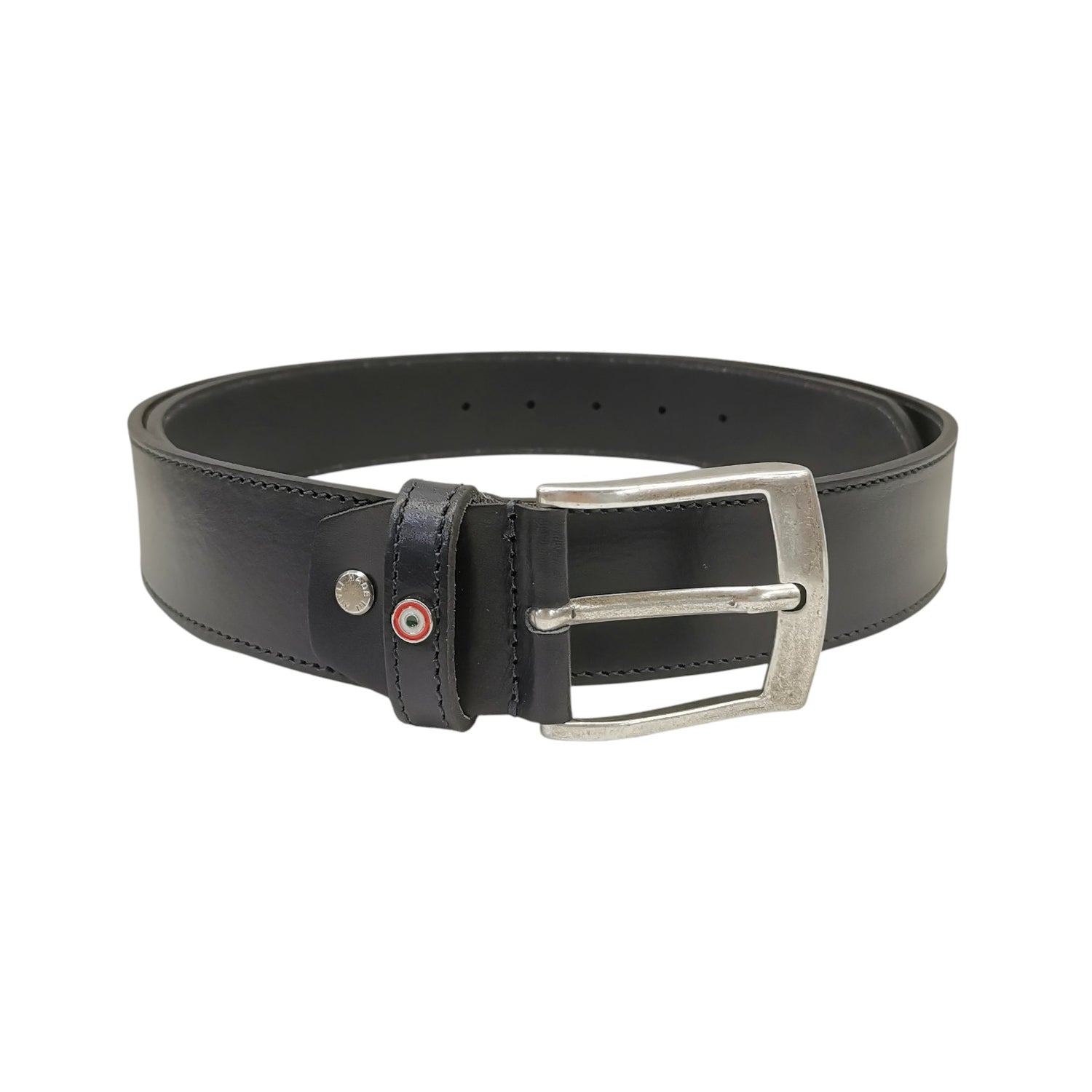 Aeronautica Militare Cintura Uomo in Pelle Blu