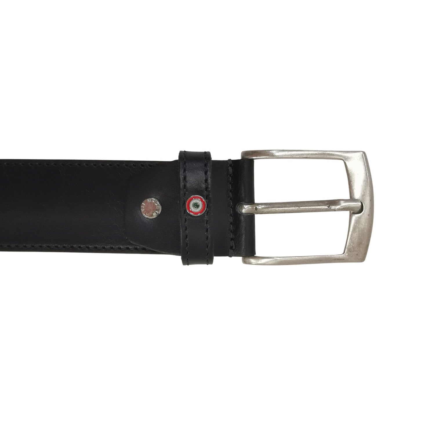 Aeronautica Militare Cintura Uomo in Pelle Blu