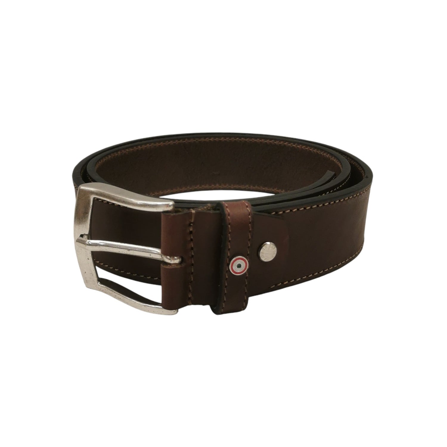 Aeronautica Militare Cintura Uomo in Pelle Moro