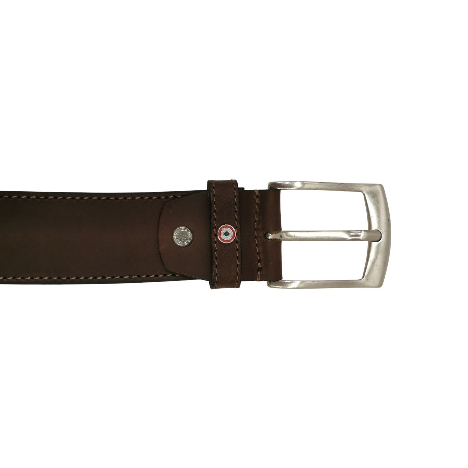 Aeronautica Militare Cintura Uomo in Pelle Moro