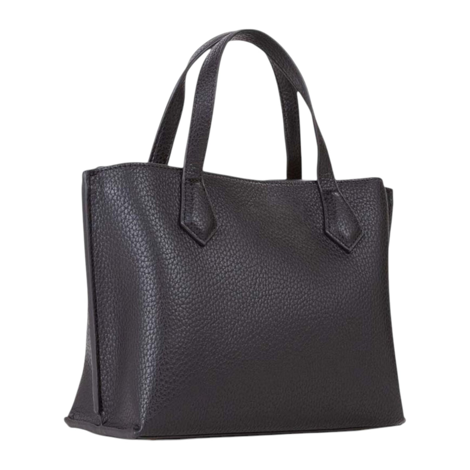 Mario Valentino Borsa a Mano Fall Re Donna in Ecopelle Nera con Doppia Tracolla