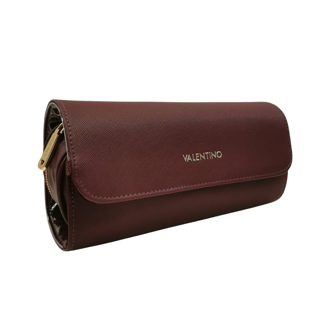 Mario Valentino Porta Trucchi in Ecopelle da Donna Prugna