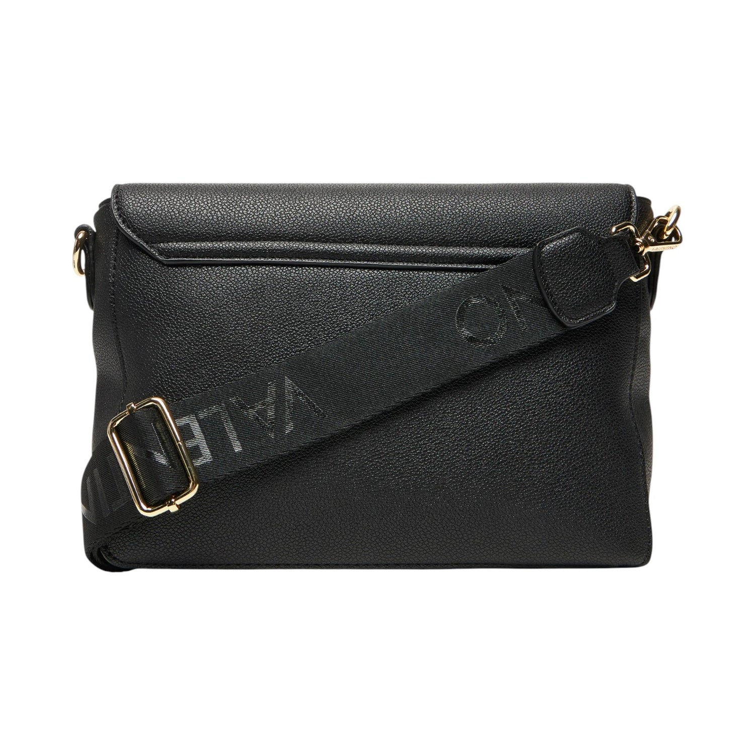 Mario Valentino Borsa a Tracolla Foxy Re Donna in Ecopelle Nera con Logo