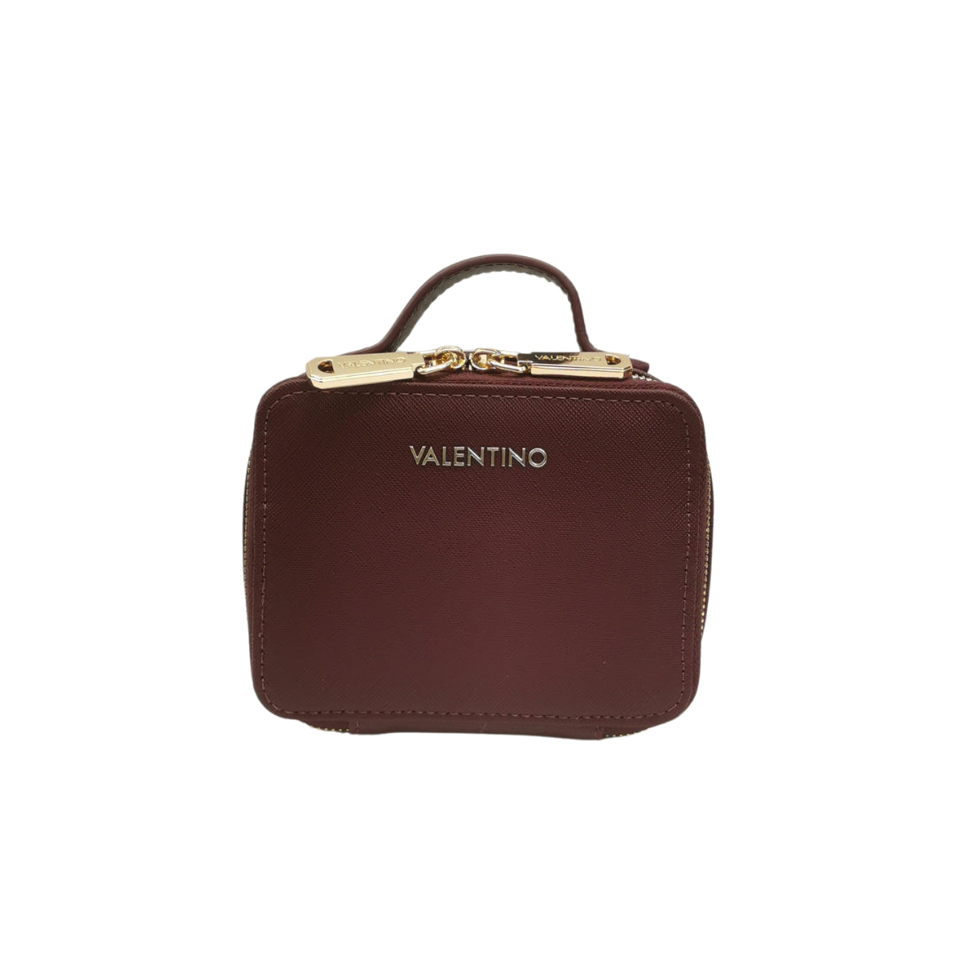 Mario Valentino Portagioie Piccola in Ecopelle Prugna con Manico