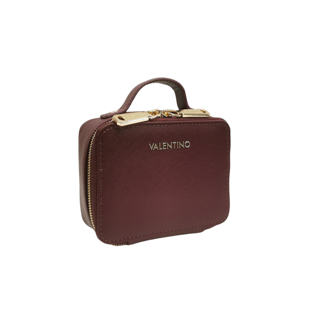 Mario Valentino Portagioie Piccola in Ecopelle Prugna con Manico