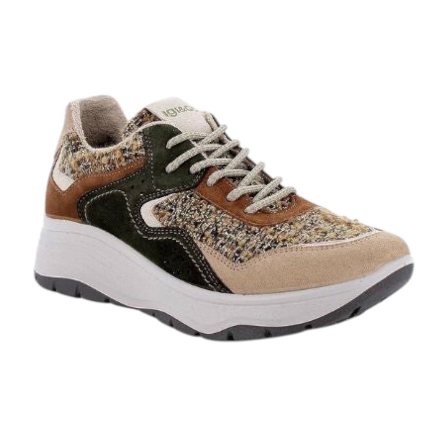 Igi&Co Sneakers Donna Color Biscotto Beige con Tomaia in Camoscio e Gomma 5