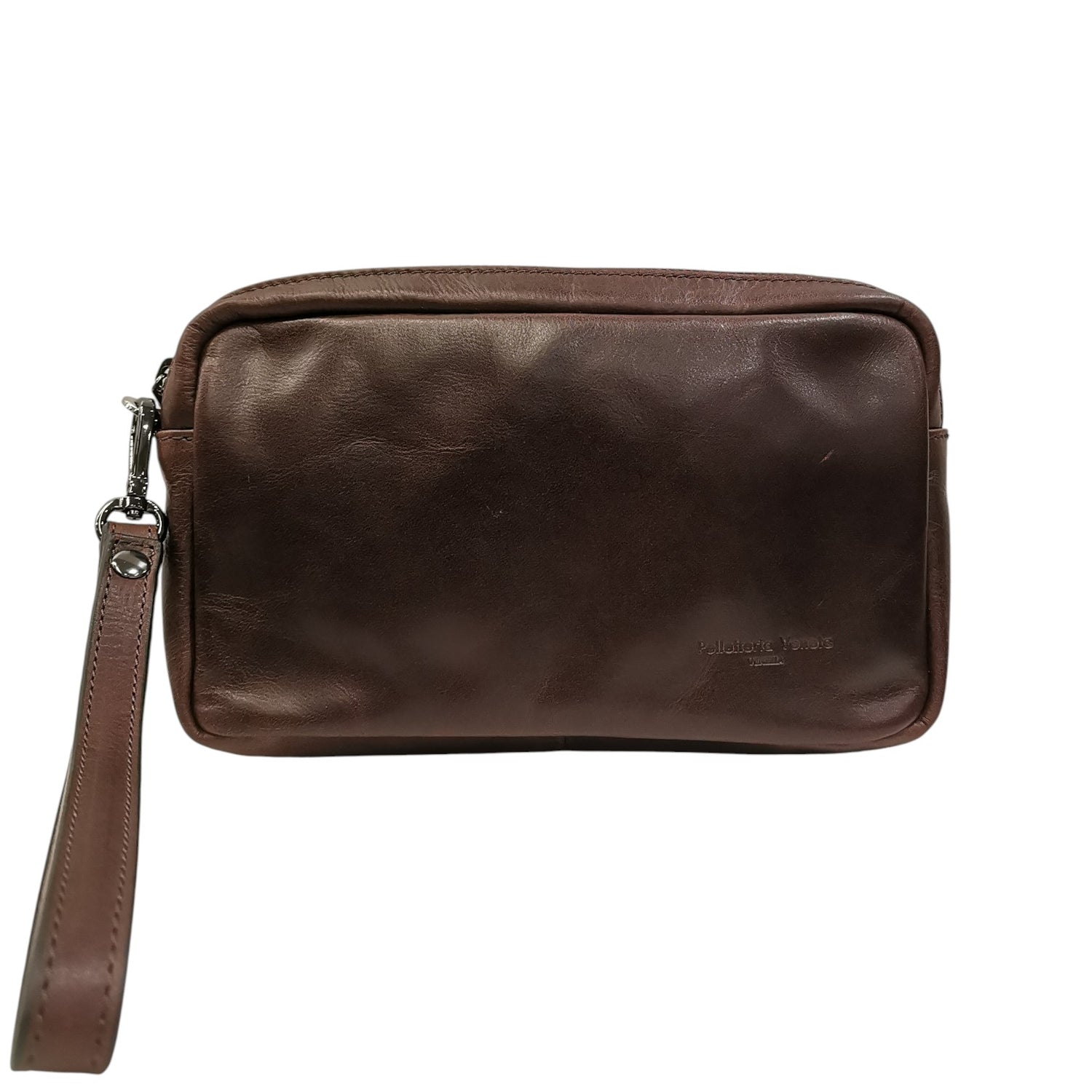 Pelletteria Veneta Pochette Uomo in Pelle Moro