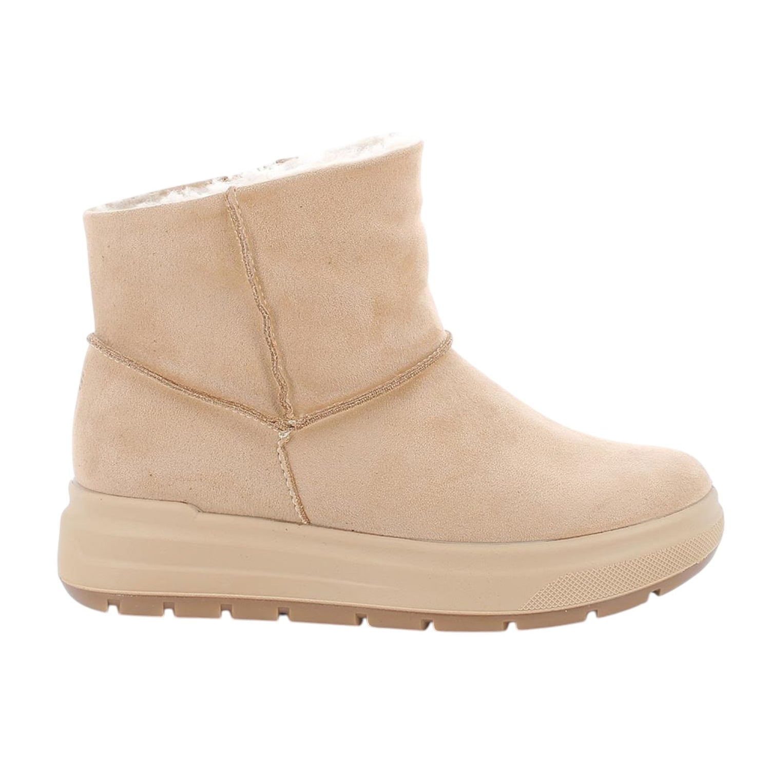 Primigi Stivaletto da Bambina Beige con Zip e Pelliccetta Sintetica Interna