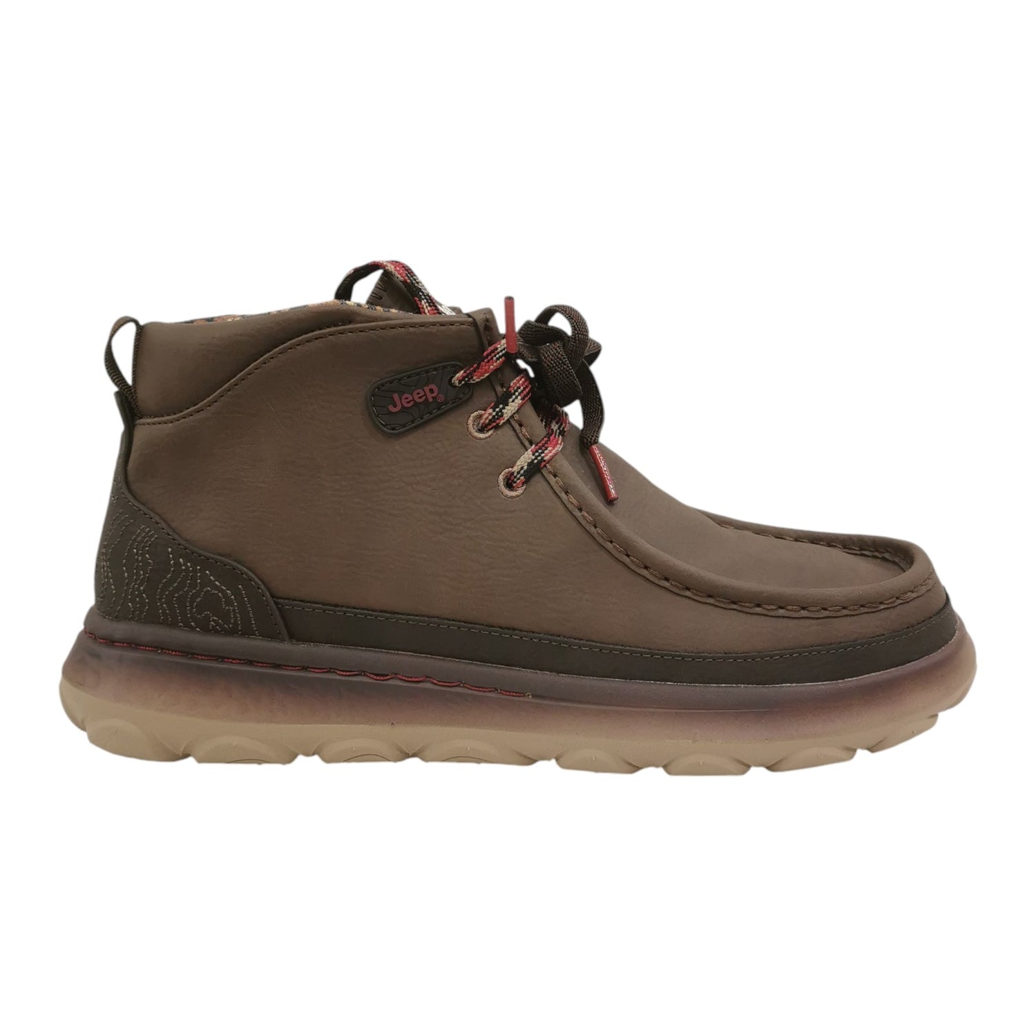 Jeep Polacchino Uomo in Ecopelle Marrone
