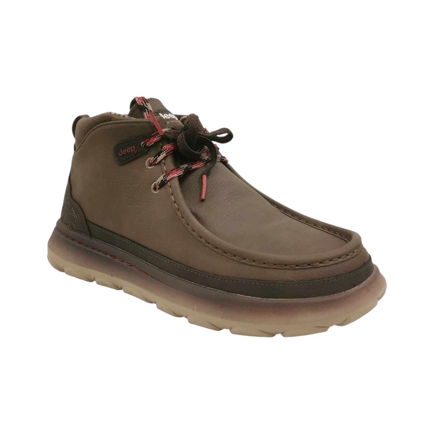 Jeep Polacchino Uomo in Ecopelle Marrone