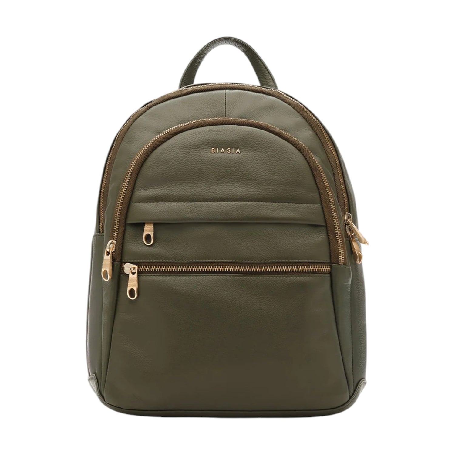 Francesco Biasia Zaino Donna in Vera Pelle Muschio con Tasche Frontali