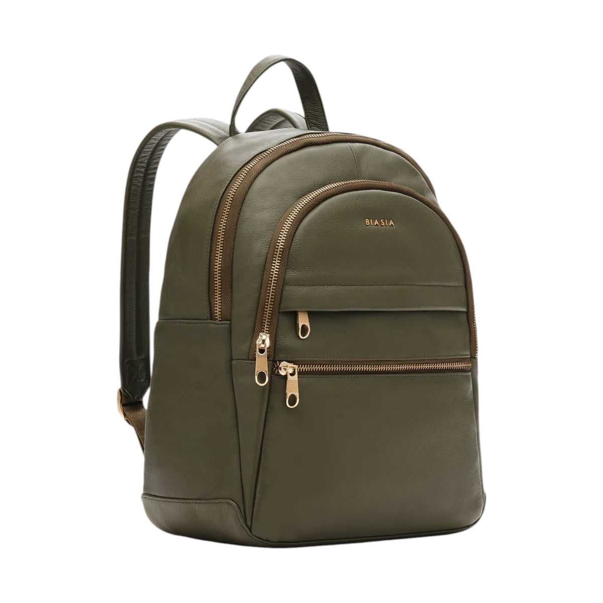 Francesco Biasia Zaino Donna in Vera Pelle Muschio con Tasche Frontali