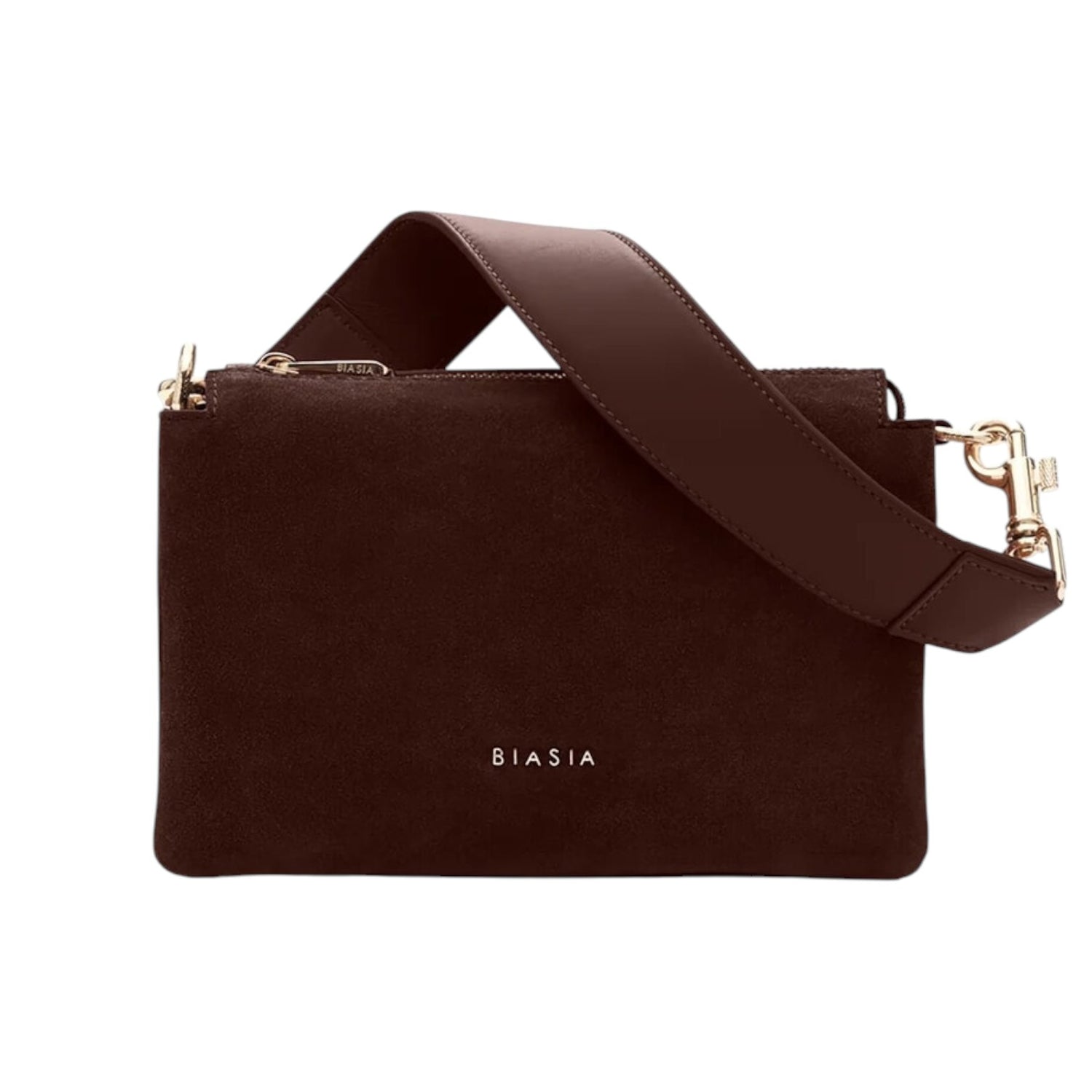 Biasia Borsa a Tracolla Donna in Camoscio Moro