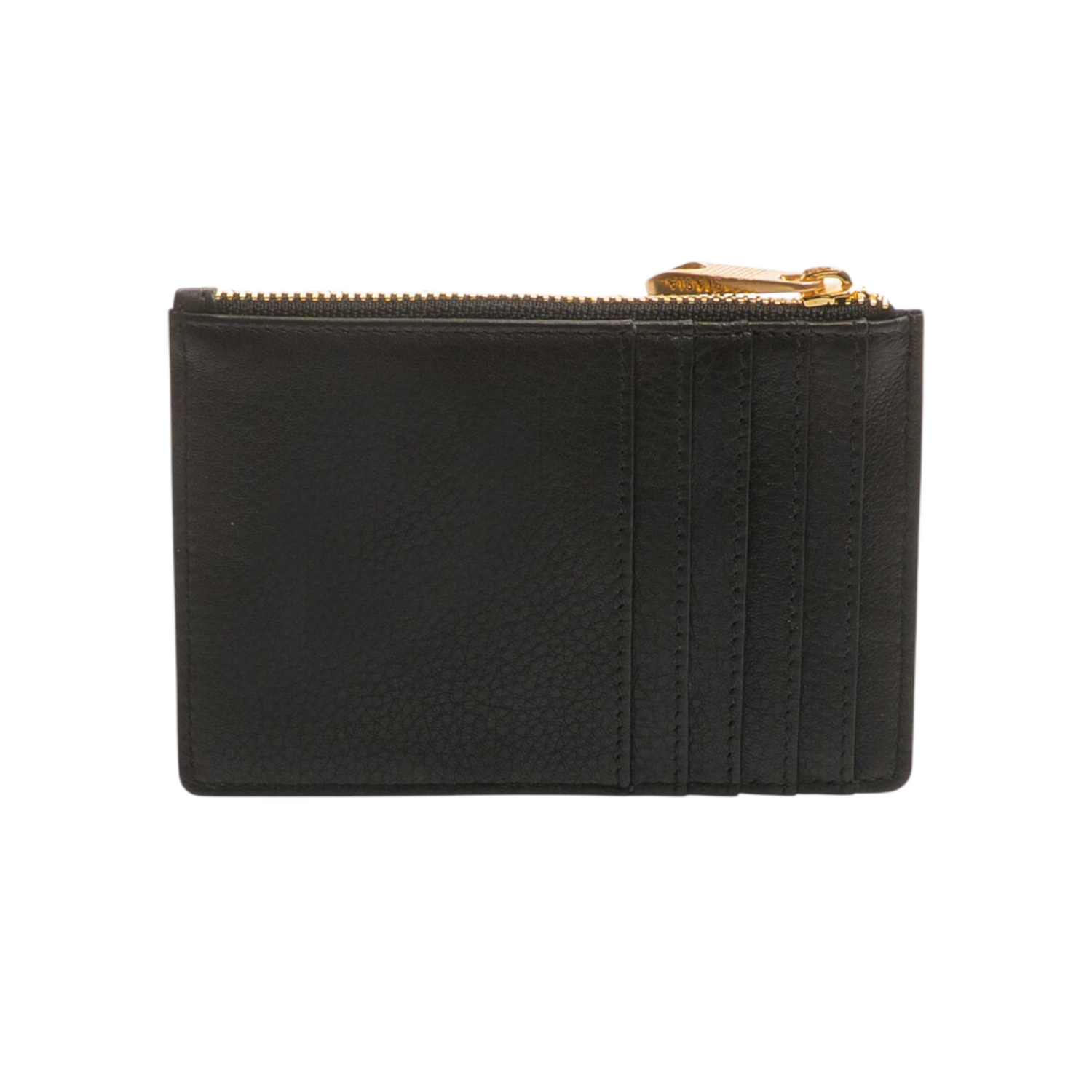 Biasia Portacarte Donna in Pelle Nera con Zip