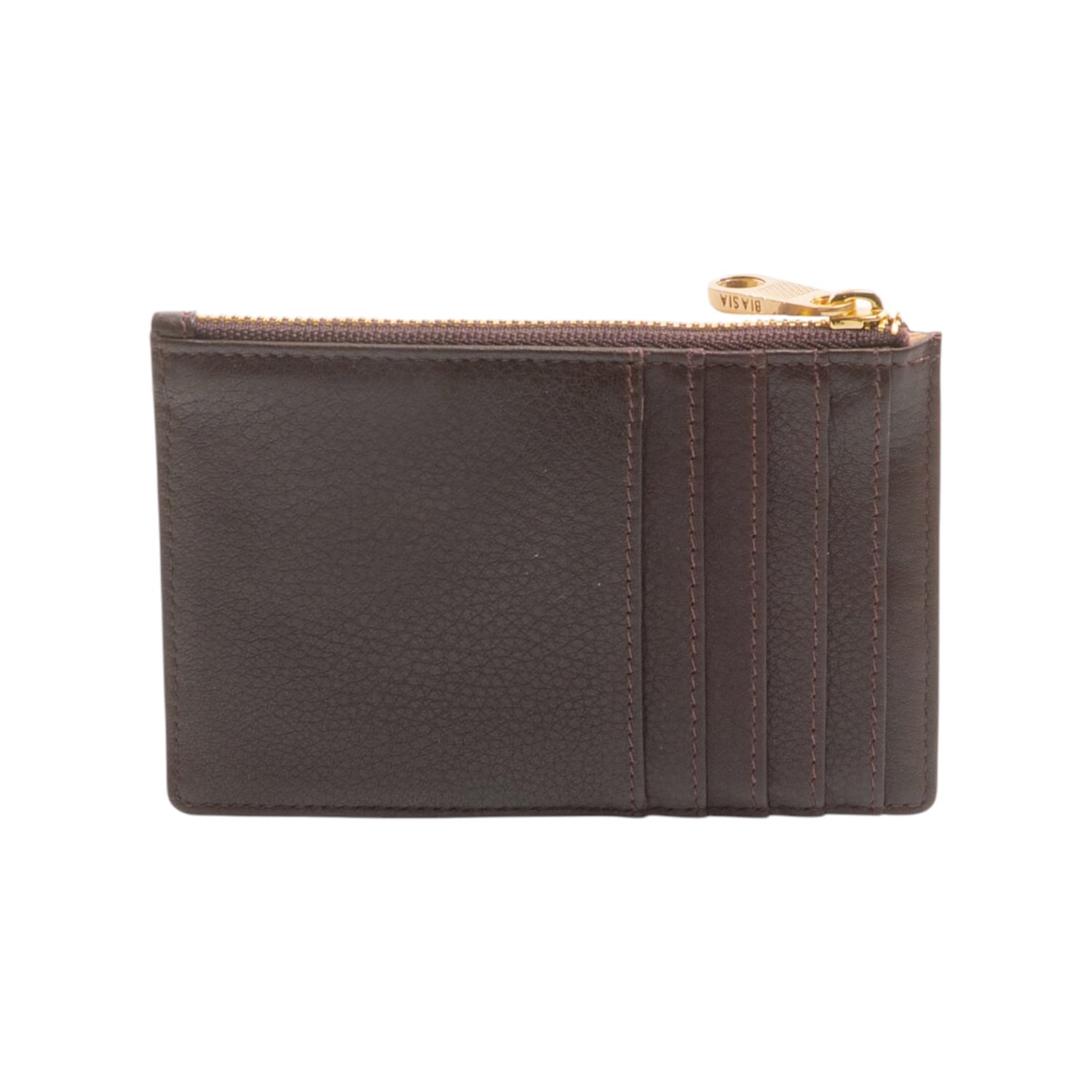 Biasia Portacarte Donna in Pelle Prugna con Zip