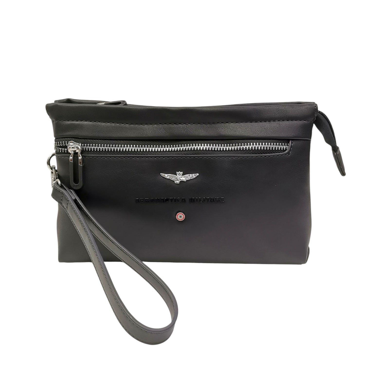 Aeronautica Militare Pochette Linea Perfomance Uomo in Ecopelle Blu con Polsino