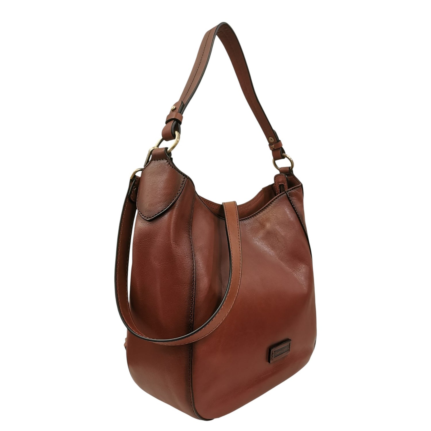 Gianni Conti Borsa a Spalla Aster Donna in Pelle Bruciato con Tracolla