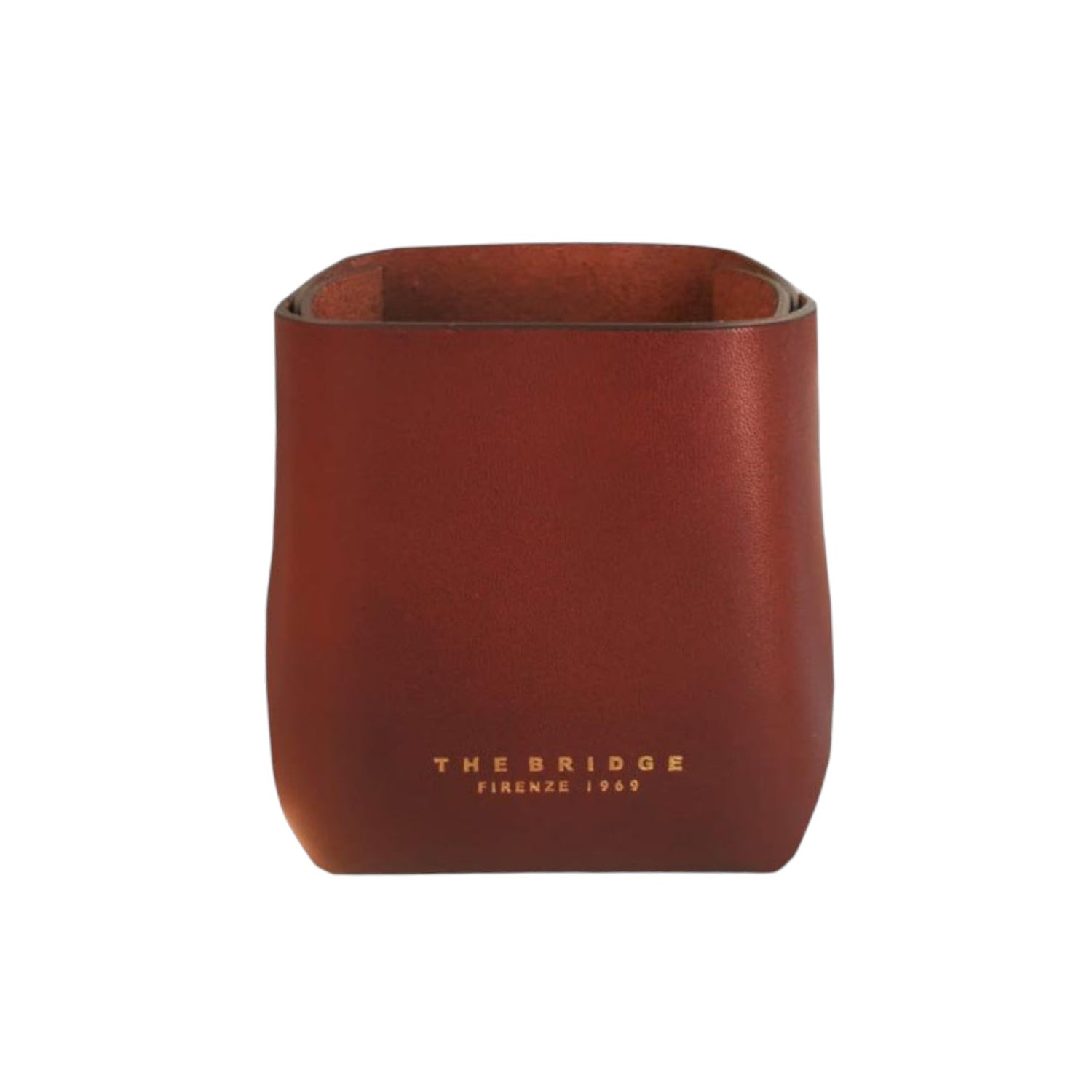 The Bridge Portapenne da Scrivania Unisex in Pelle Cuoio