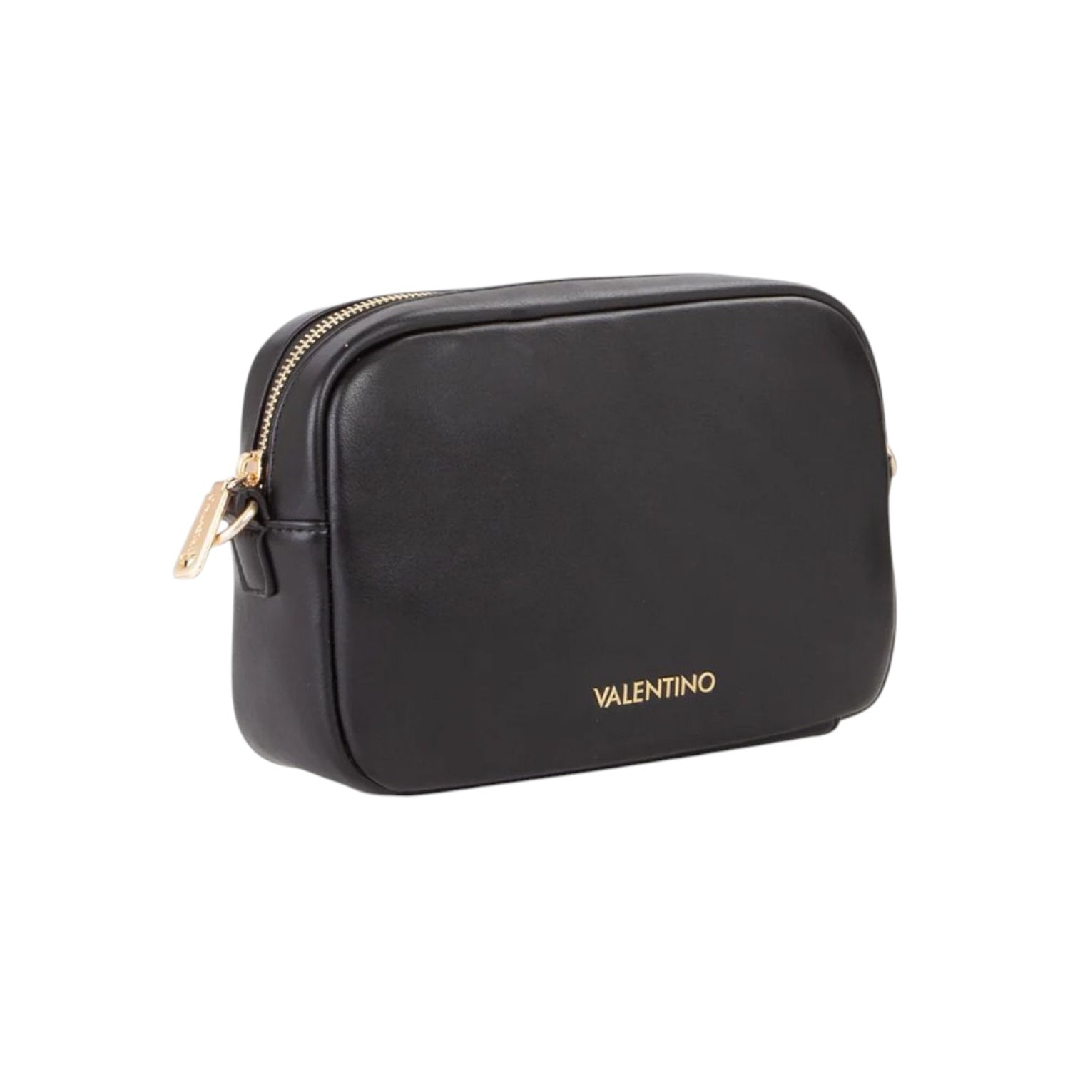 Mario Valentino Camera Bag Winnie Donna in Ecopelle Nera con Manico e Doppia Tracolla