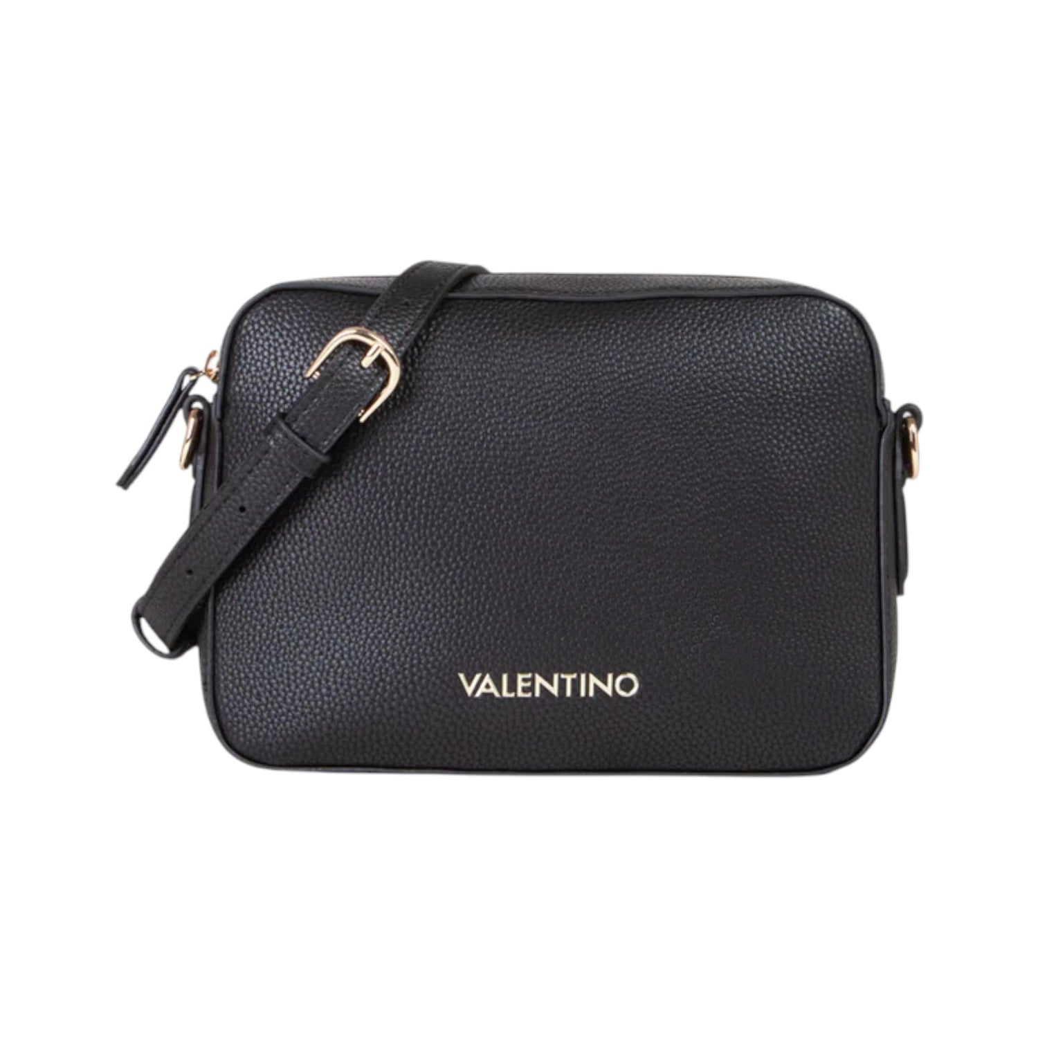 Mario Valentino Camera Bag Brixton Donna in Ecopelle Nera con Logo