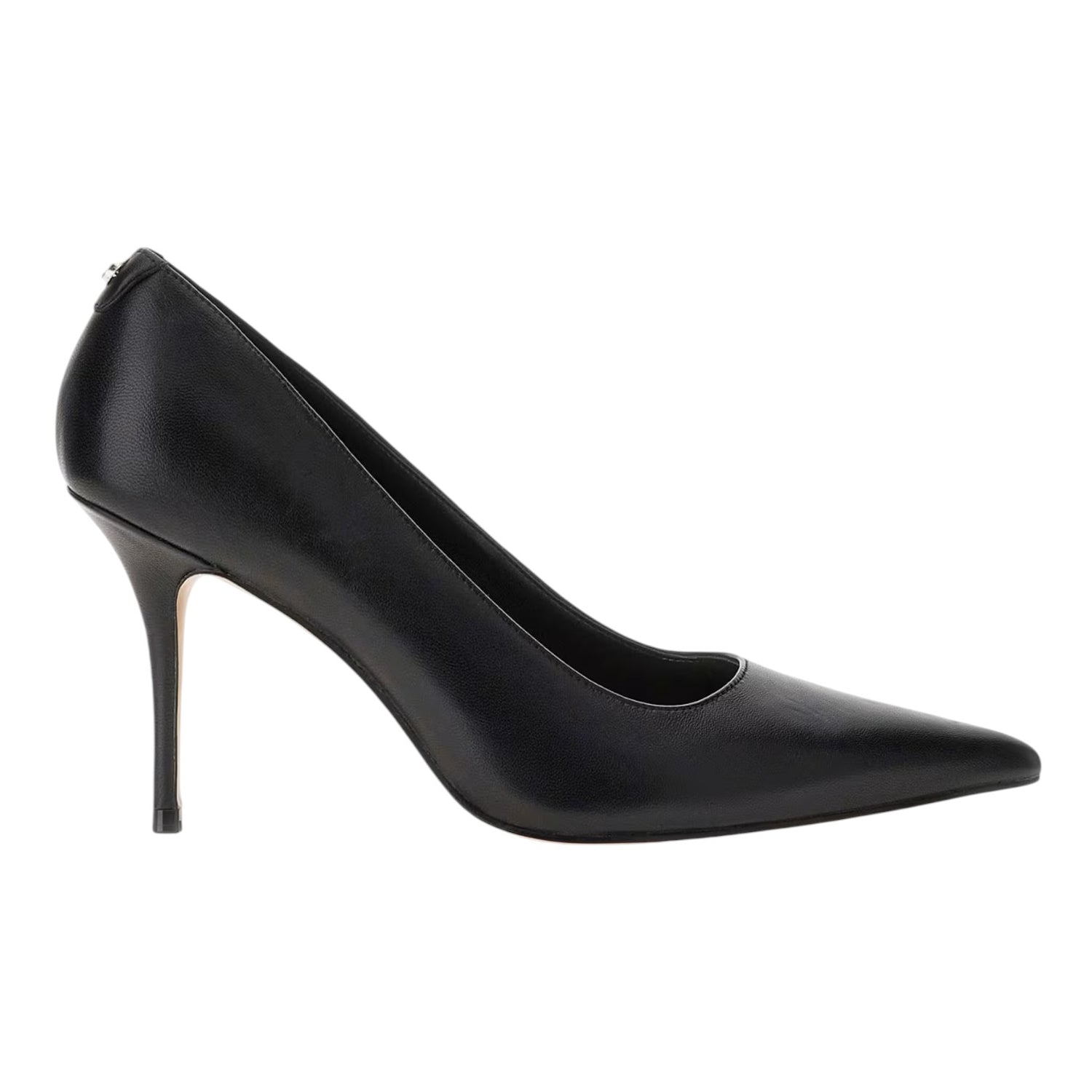 Guess Dècollettè Donna in Vera Pelle Nera Idreena con Tacco a Stiletto Alto 90mm